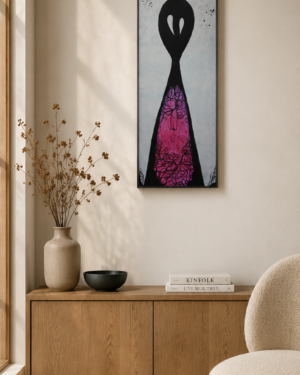 A Sanctuary Within - Acrylic & india Ink - 16 x 40 in