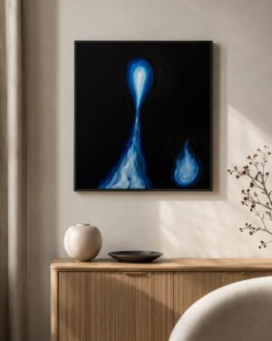 Double blue flame - Print