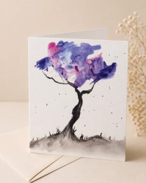 Galaxy tree - Greeting Card