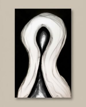 black flame - Greeting Card