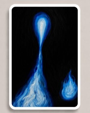 Double blue flame - Sticker