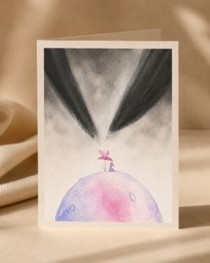 Protection of the flower - Greeting Card
