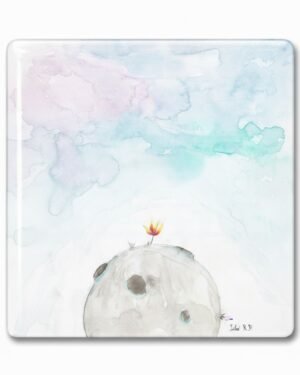 The red flower (little prince planet) - Magnet